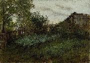 Adolph von Menzel The Back Garden oil